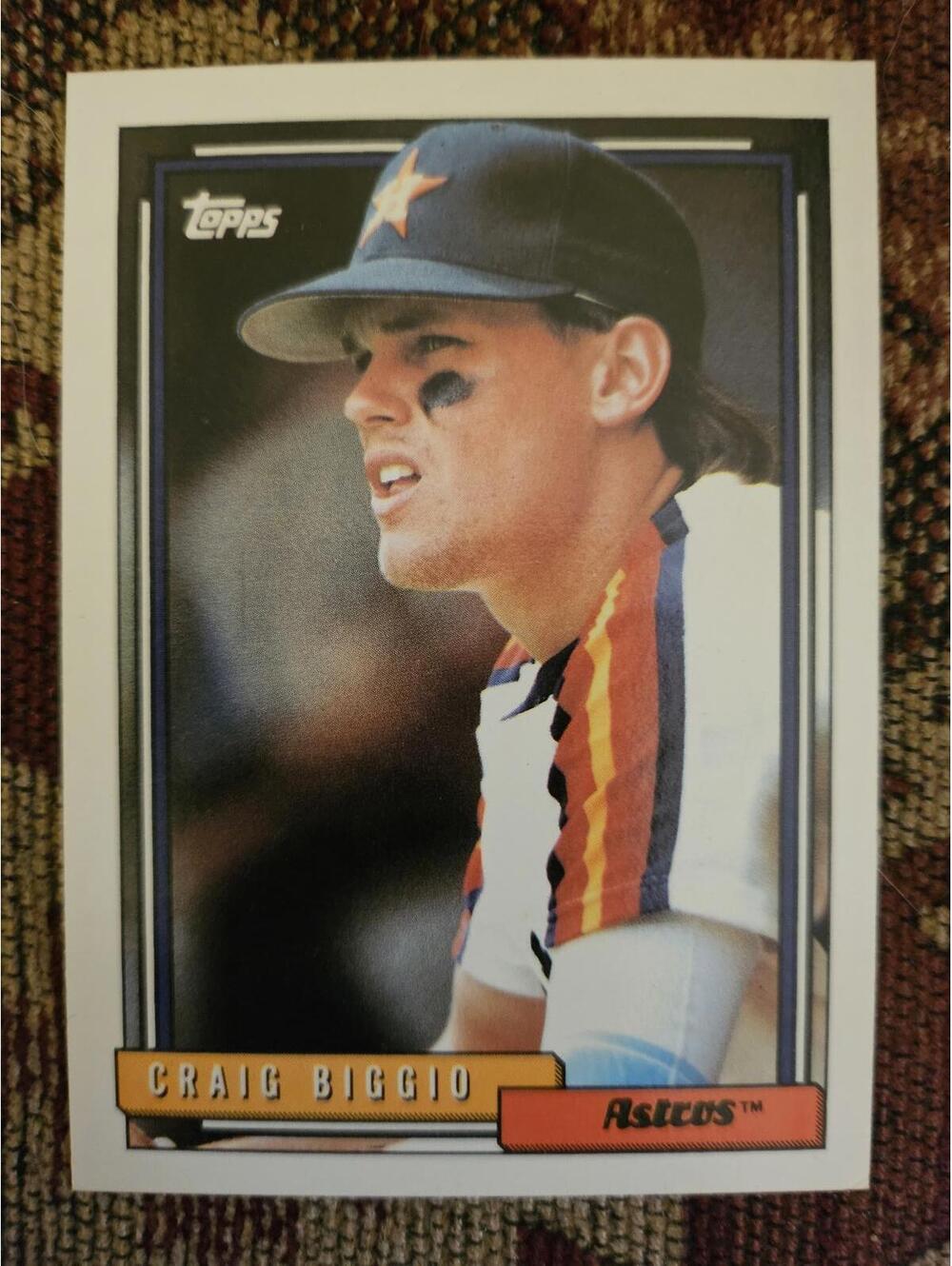 1992 Baseball Topps Craig Biggio Houston Astros #715 - Picture 1 of 2